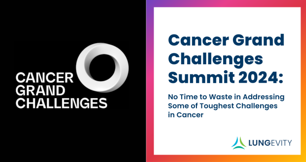 Grand cancer challenges logo and title of article